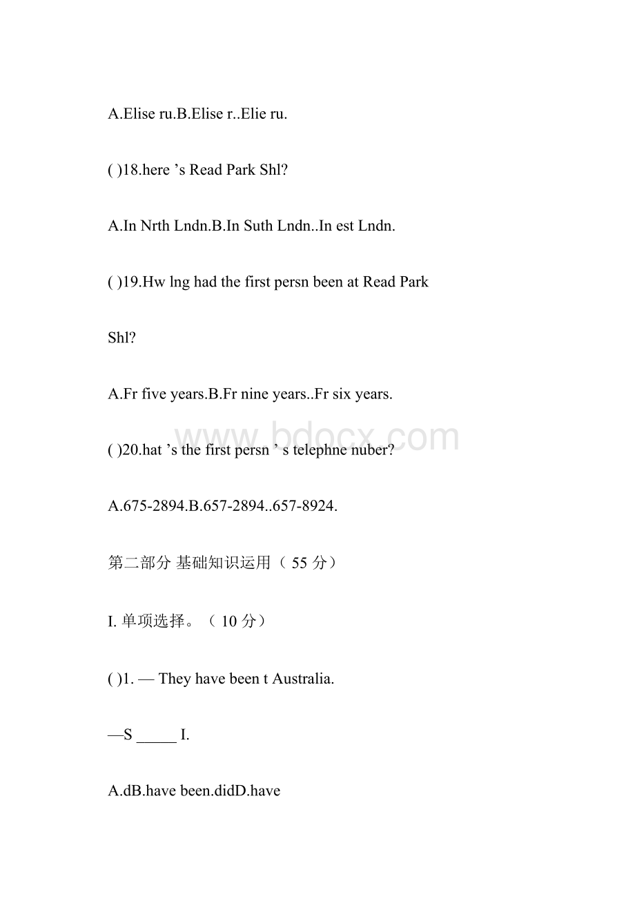 仁爱七年级英语上册Unit1Topic2测试题.docx_第3页