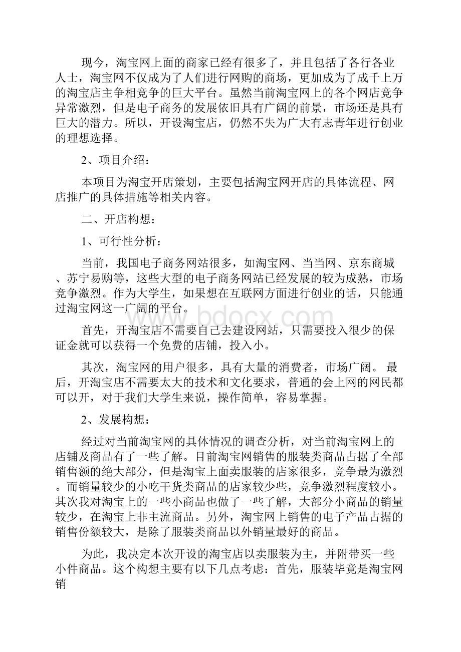 淘宝开店策划方案.docx_第2页