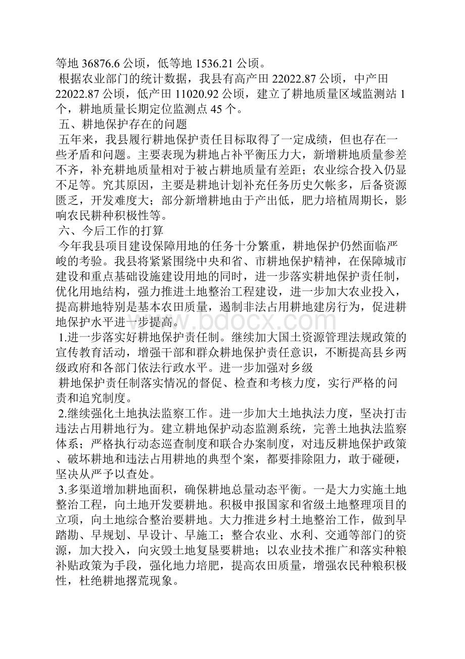 耕地保护责任目标自查报告.docx_第3页