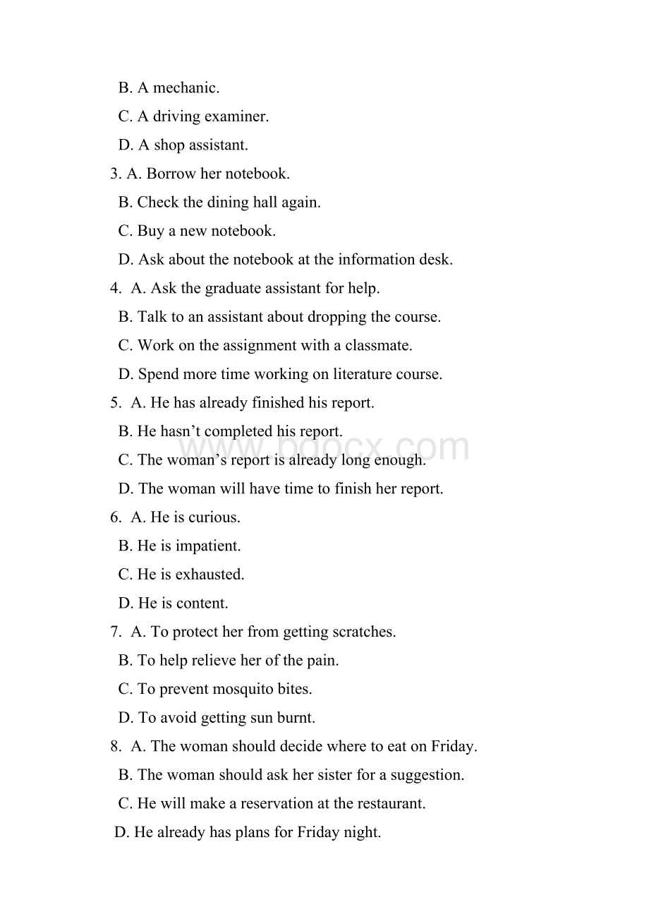 电子科技大学研究生入学英语分级考试Placement Test 精彩试题 Final.docx_第2页