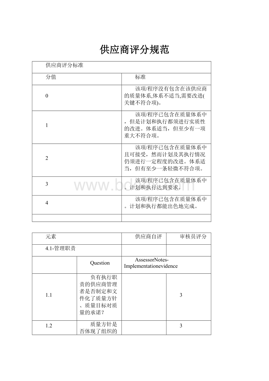 供应商评分规范.docx_第1页