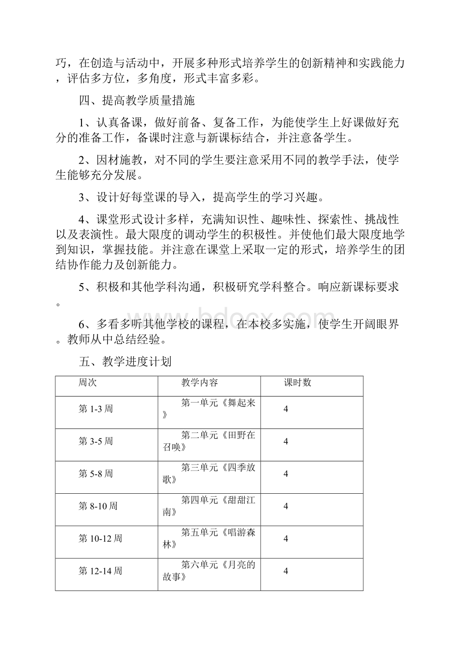 通用最新苏少版四年级下册音乐教案全册完整排版.docx_第2页