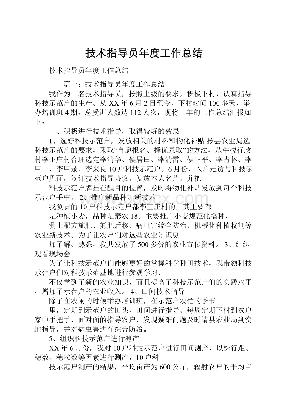 技术指导员年度工作总结.docx_第1页