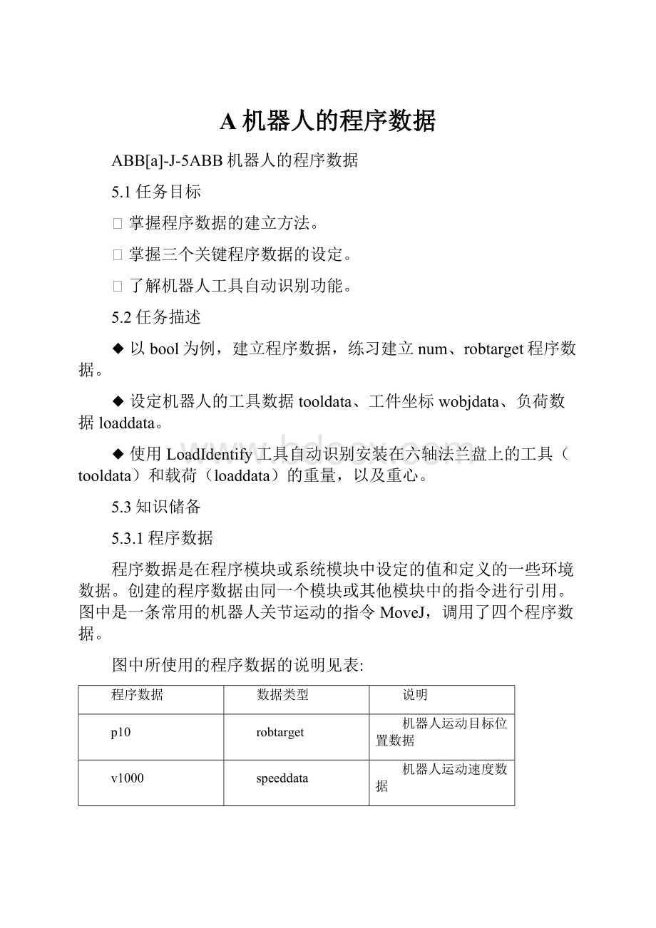 A机器人的程序数据.docx