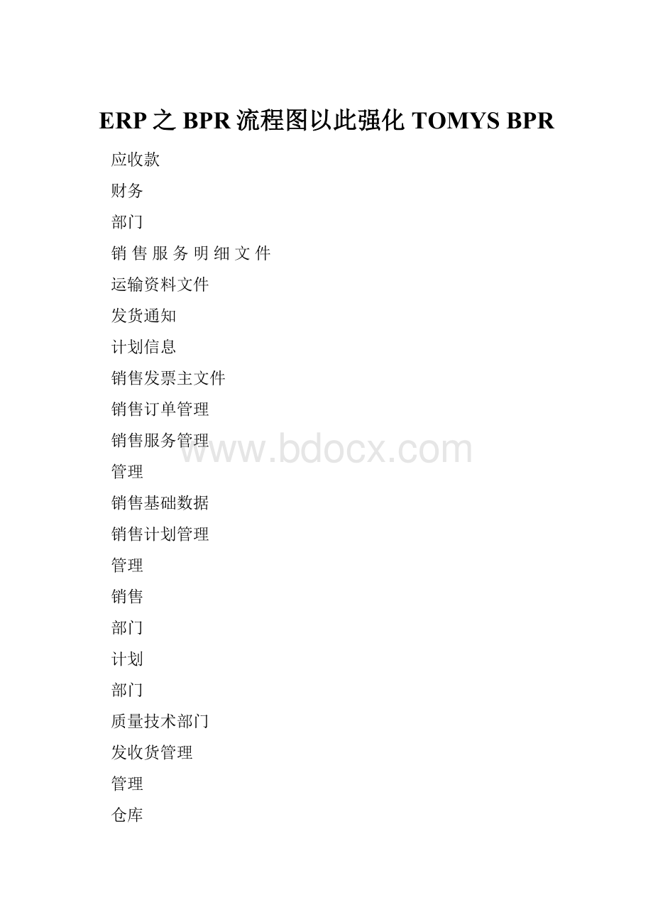 ERP之BPR流程图以此强化TOMYS BPR.docx