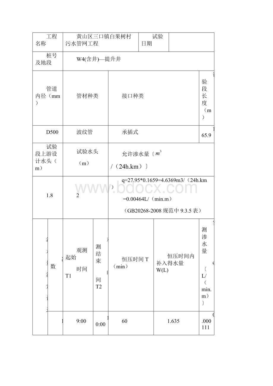 qr闭水试验记录表.docx_第3页