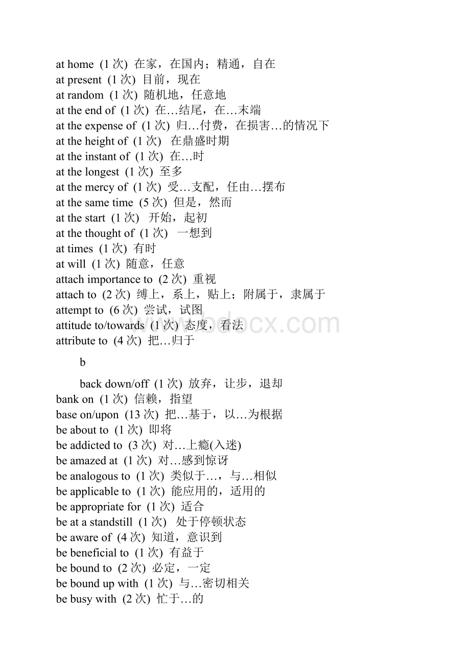 英语四六级考试高频词组汇总精品.docx_第3页