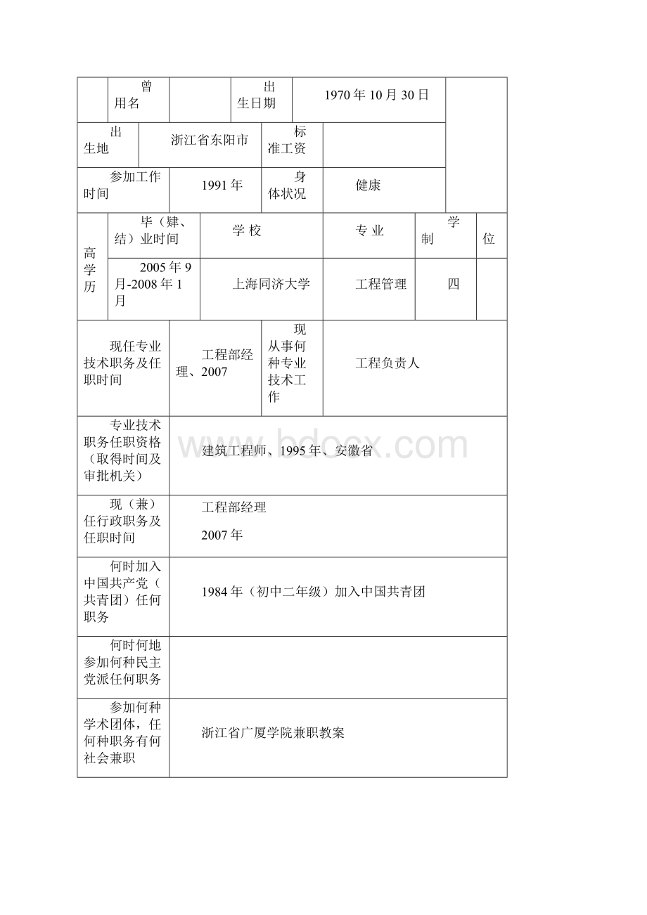 专业技术职务任职资格评审表样本.docx_第2页