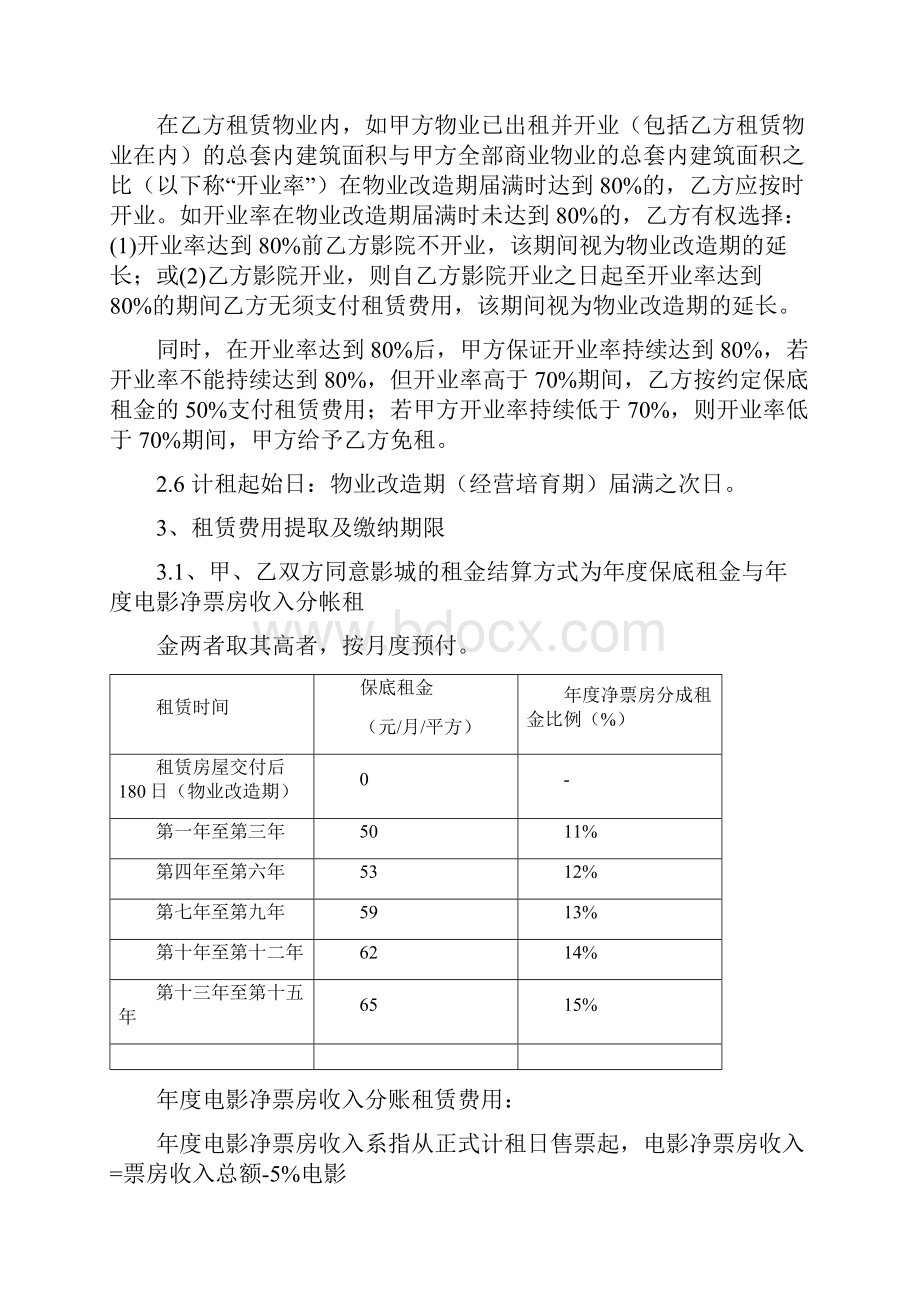 最新影院租赁合同.docx_第3页