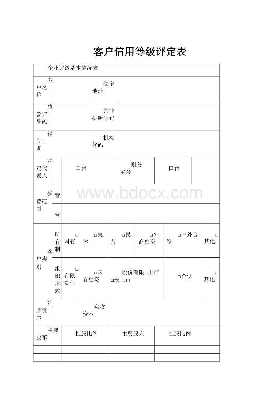 客户信用等级评定表.docx