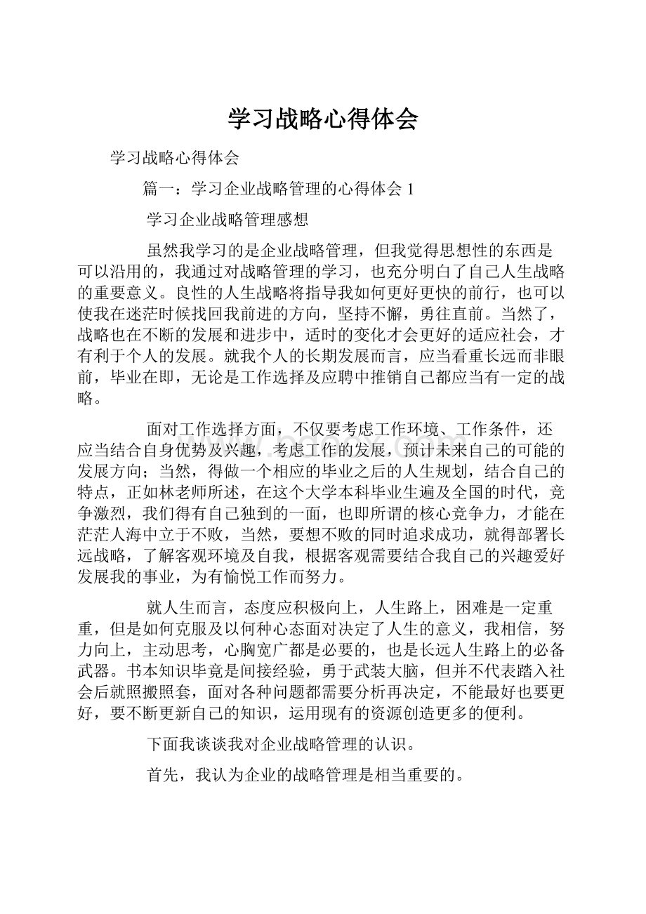 学习战略心得体会.docx