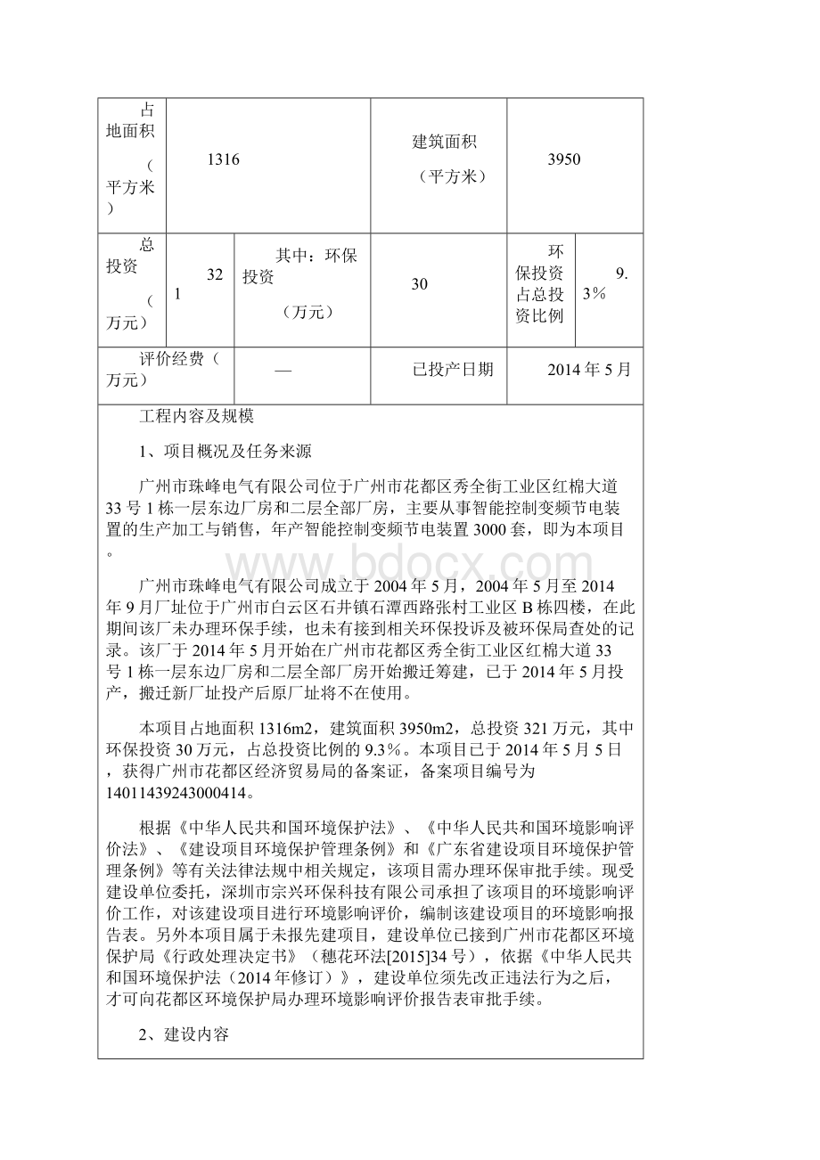 智能控制变频节电装置生产线技术改造项目立项环境评价评估报告表.docx_第3页