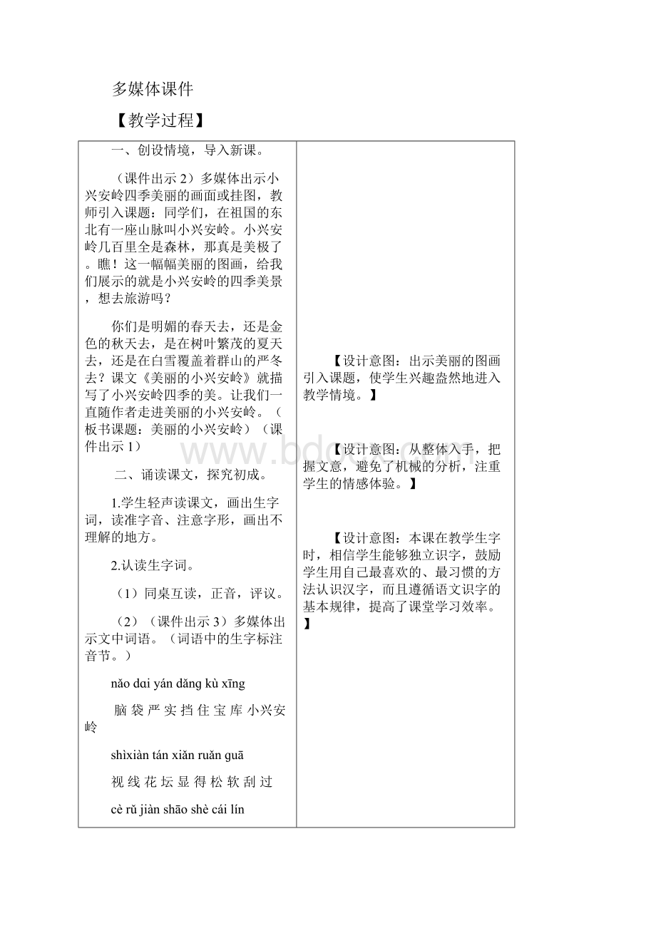 《美丽的小兴安岭》教案.docx_第2页