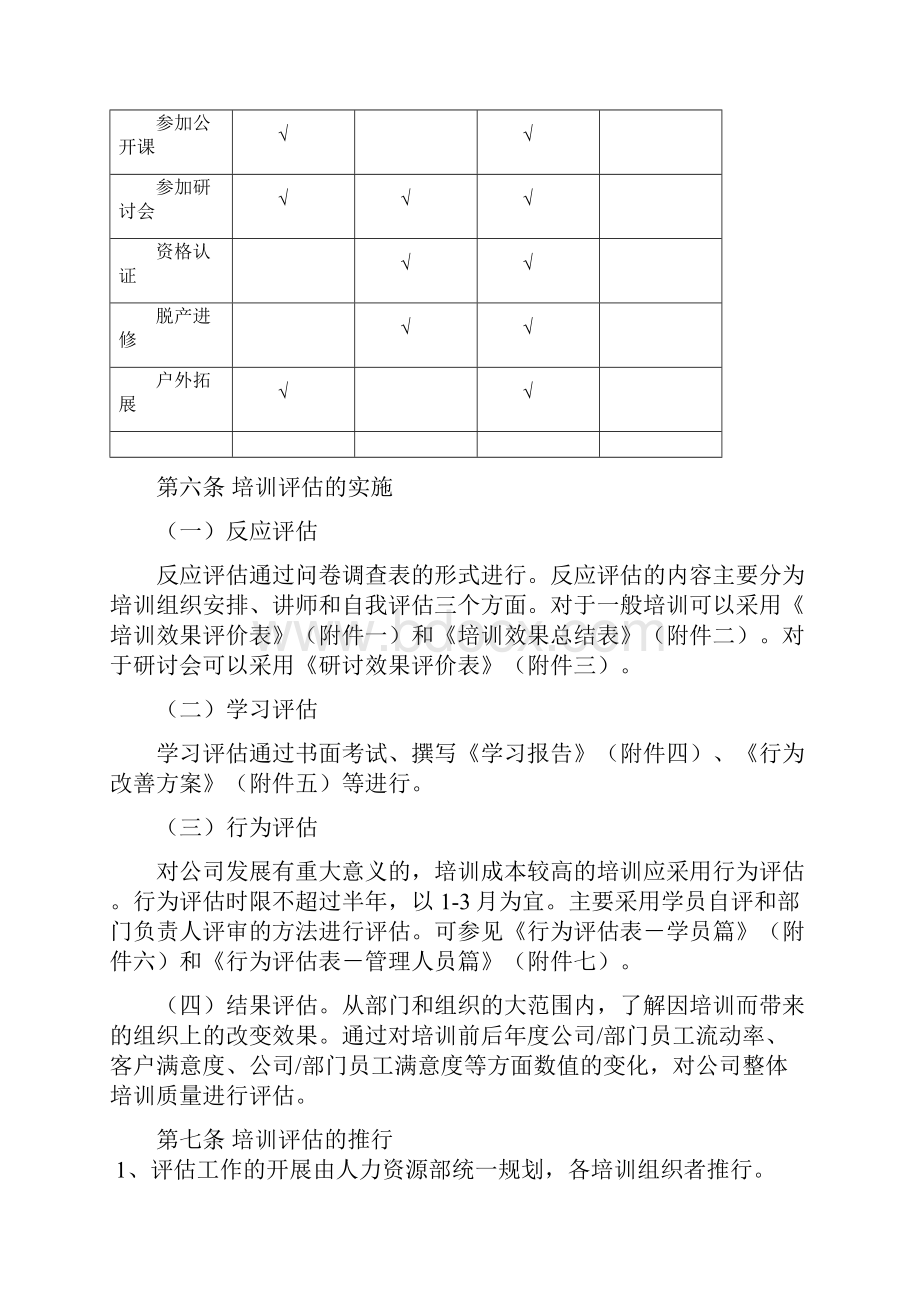 XXX培训评估实施管理办法.docx_第3页