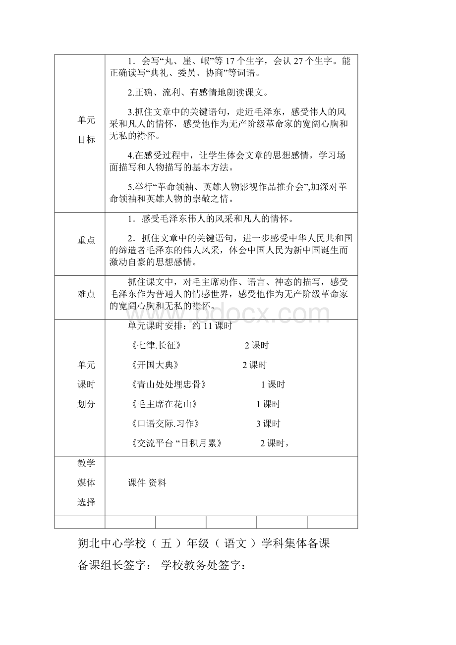 五年级语文上册第八单元教学设计集体备课课案.docx_第2页