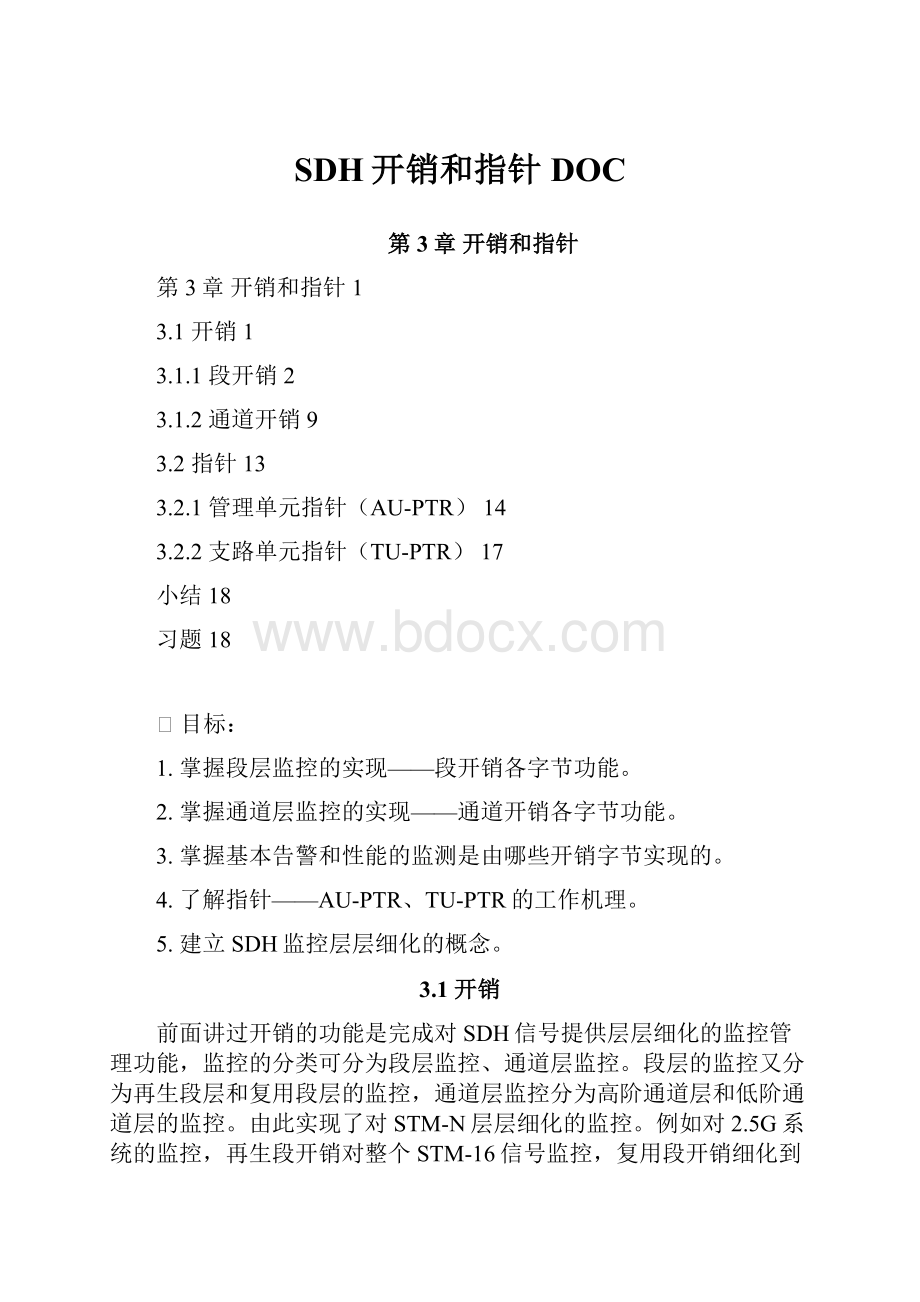 SDH开销和指针DOC.docx_第1页