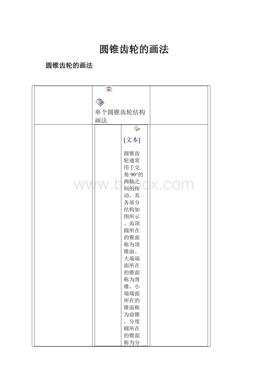 圆锥齿轮的画法.docx_第1页