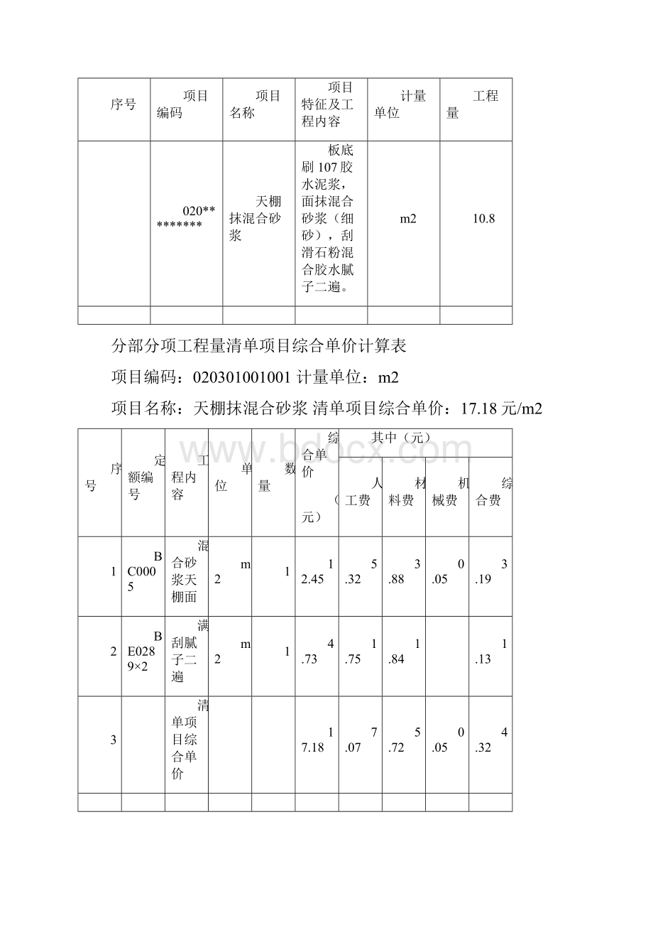 工程量清单项目综合单价组成公式及示例doc.docx_第3页