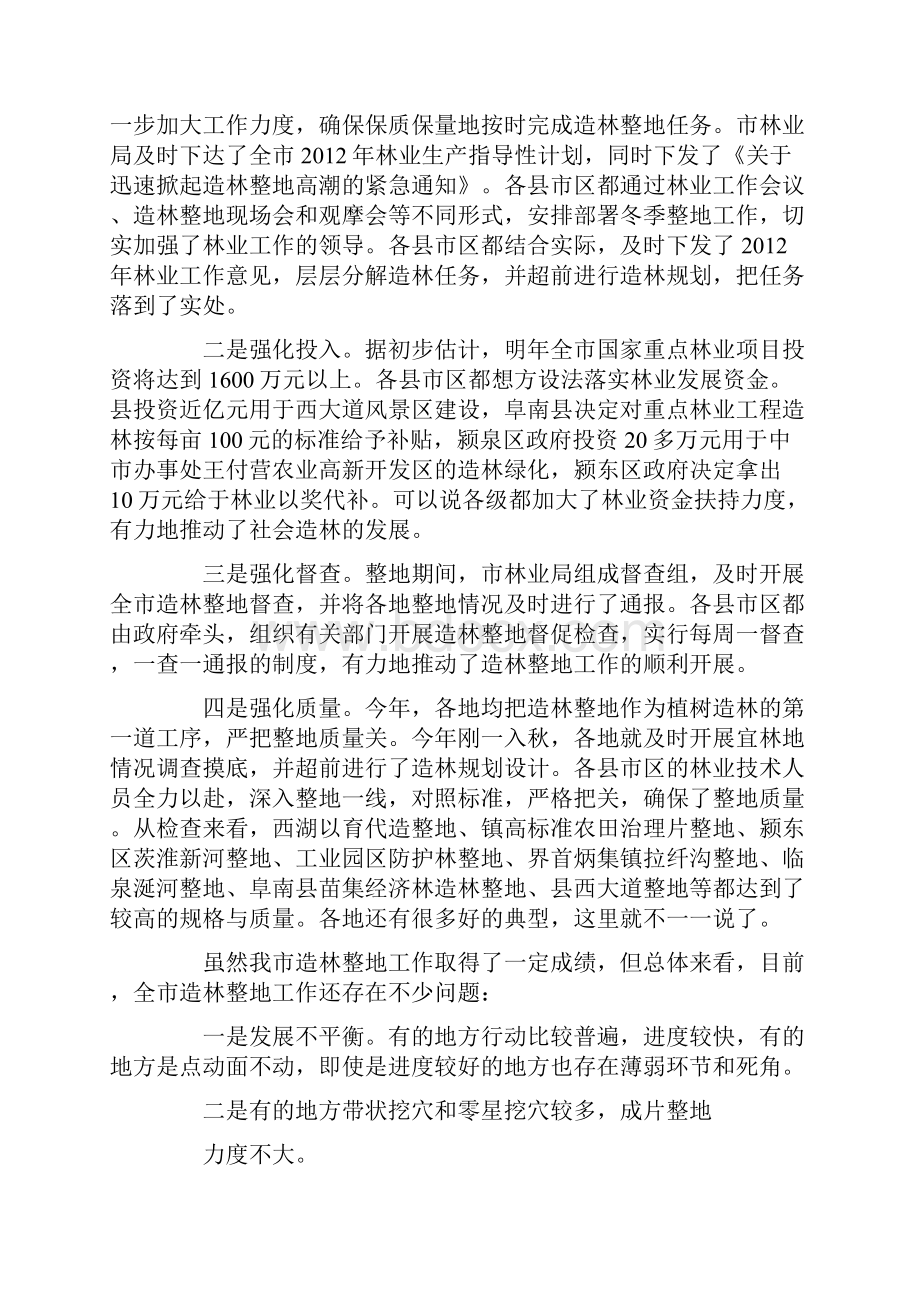 造林整地总结会讲话.docx_第2页