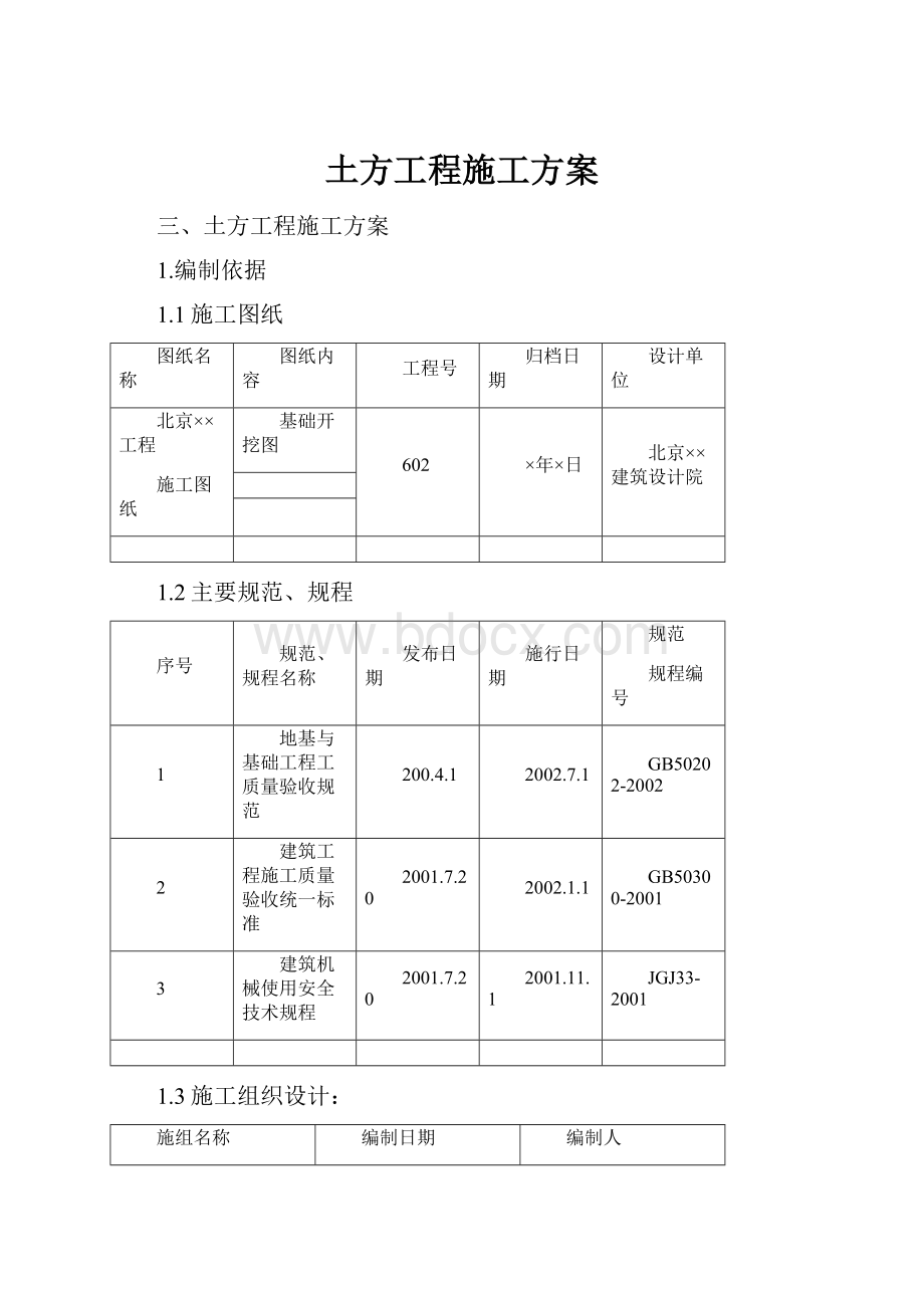 土方工程施工方案.docx