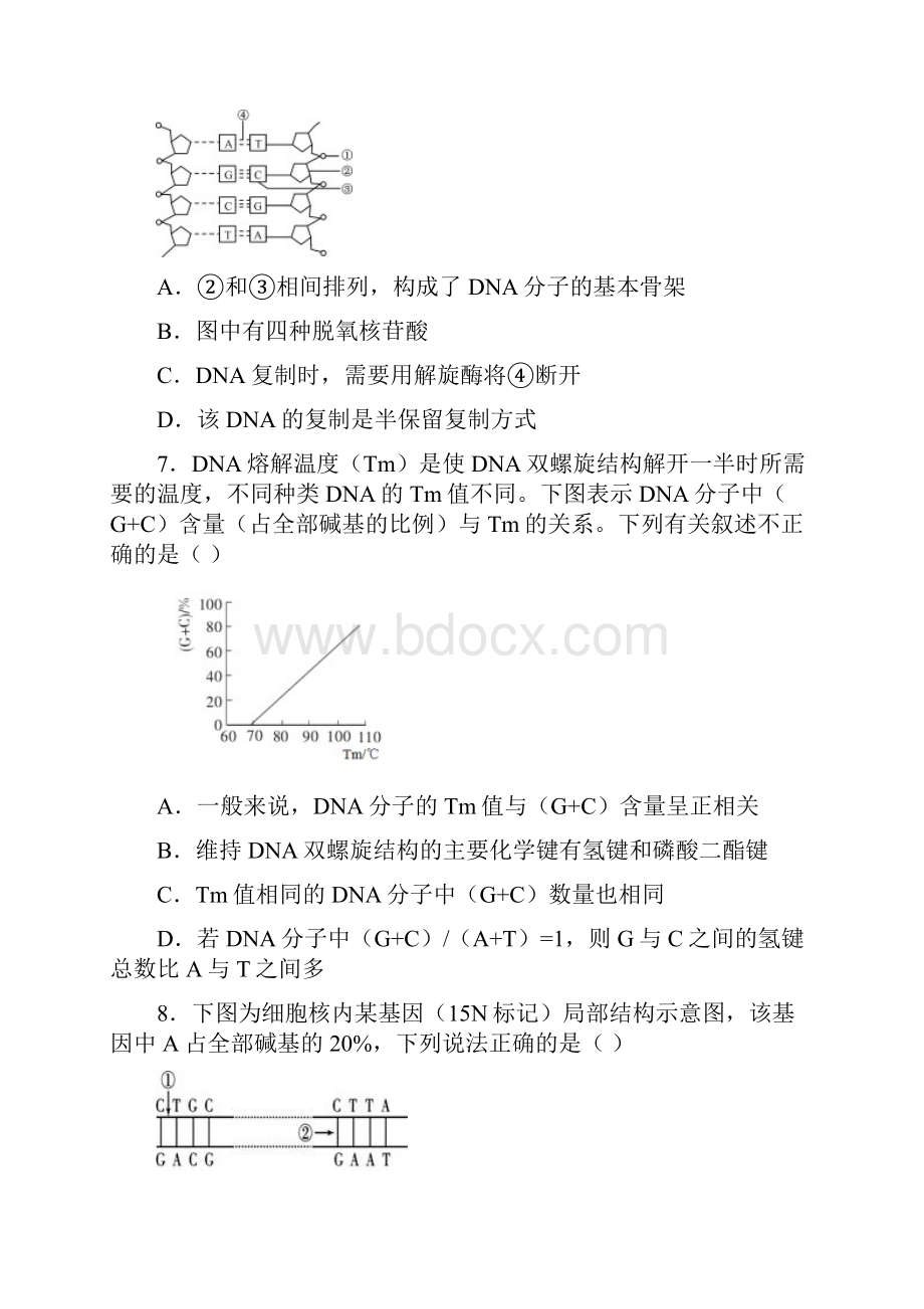 部编版高考生物一轮复习 第六单元 基因的本质和表达单元B卷.docx_第3页