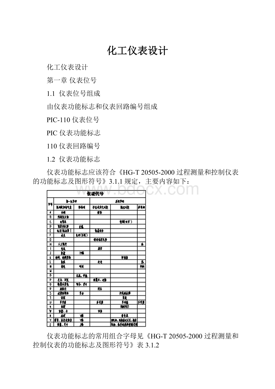 化工仪表设计.docx_第1页