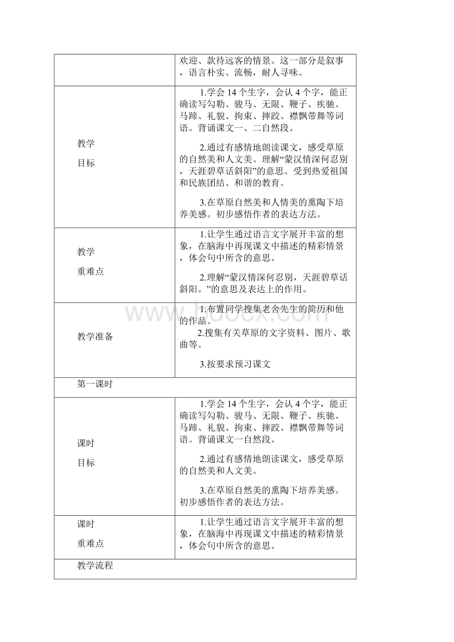 五下第一单元语文教学设计.docx_第3页