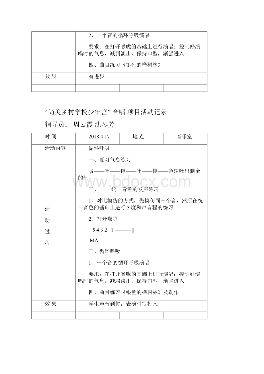尚美农村学校少年宫合唱项目活动记录.docx_第3页