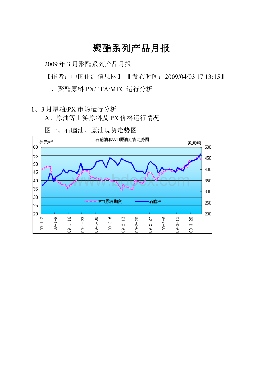 聚酯系列产品月报.docx