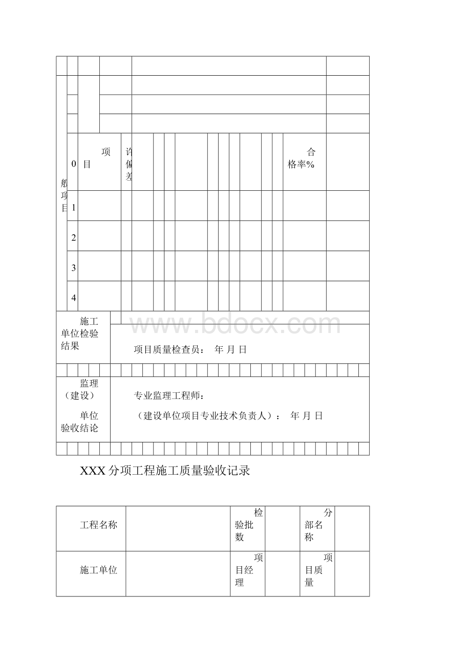 新版市政工程施工与质量验收规范表格doc.docx_第2页