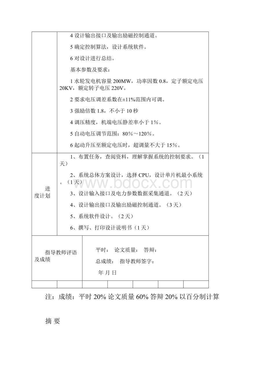 200MW发电机自并励励磁自动控制系统设计.docx_第2页