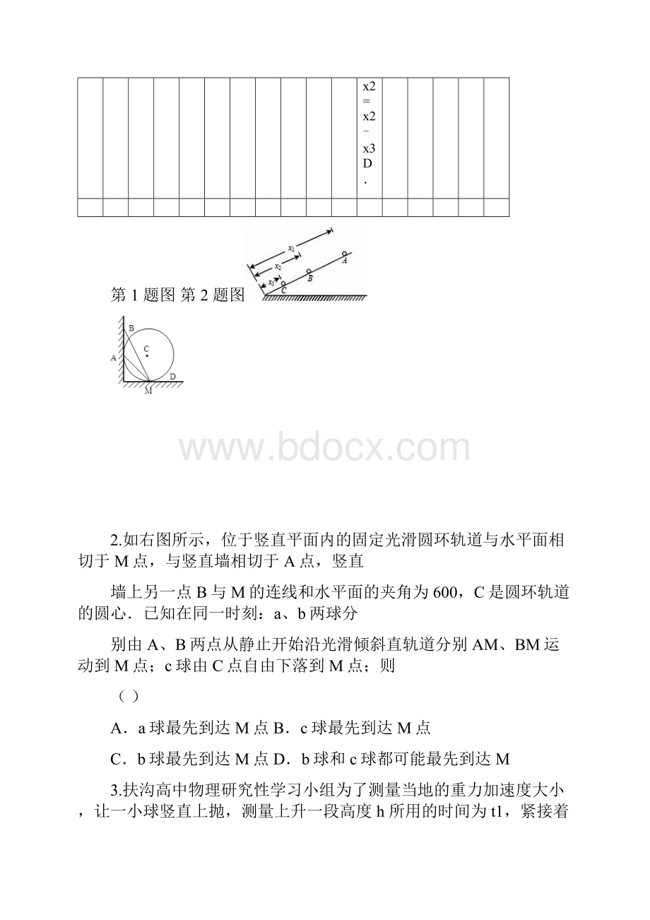 河南扶沟届高三物理上学期第三次考试.docx_第2页