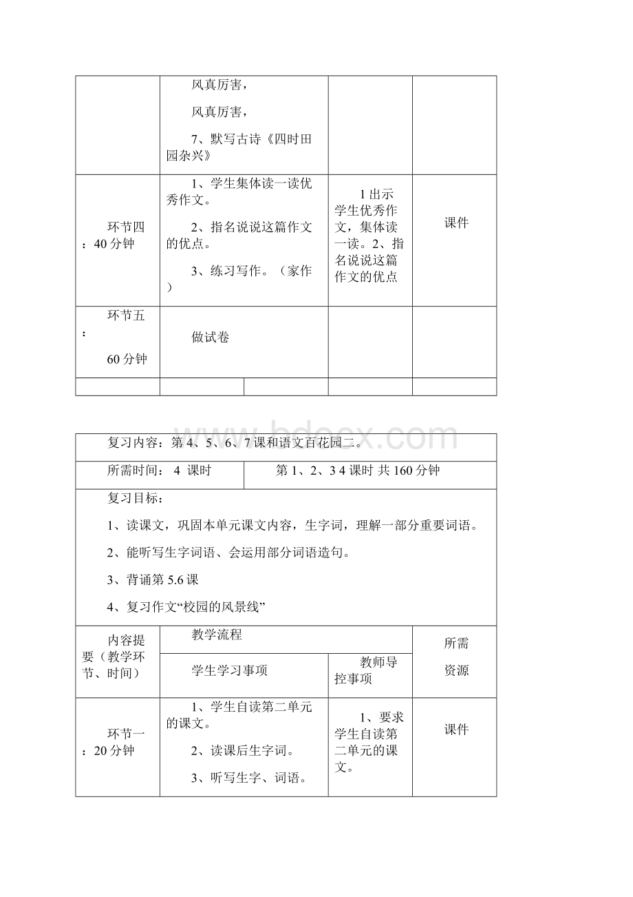 四年级下册语文复习导学案.docx_第3页