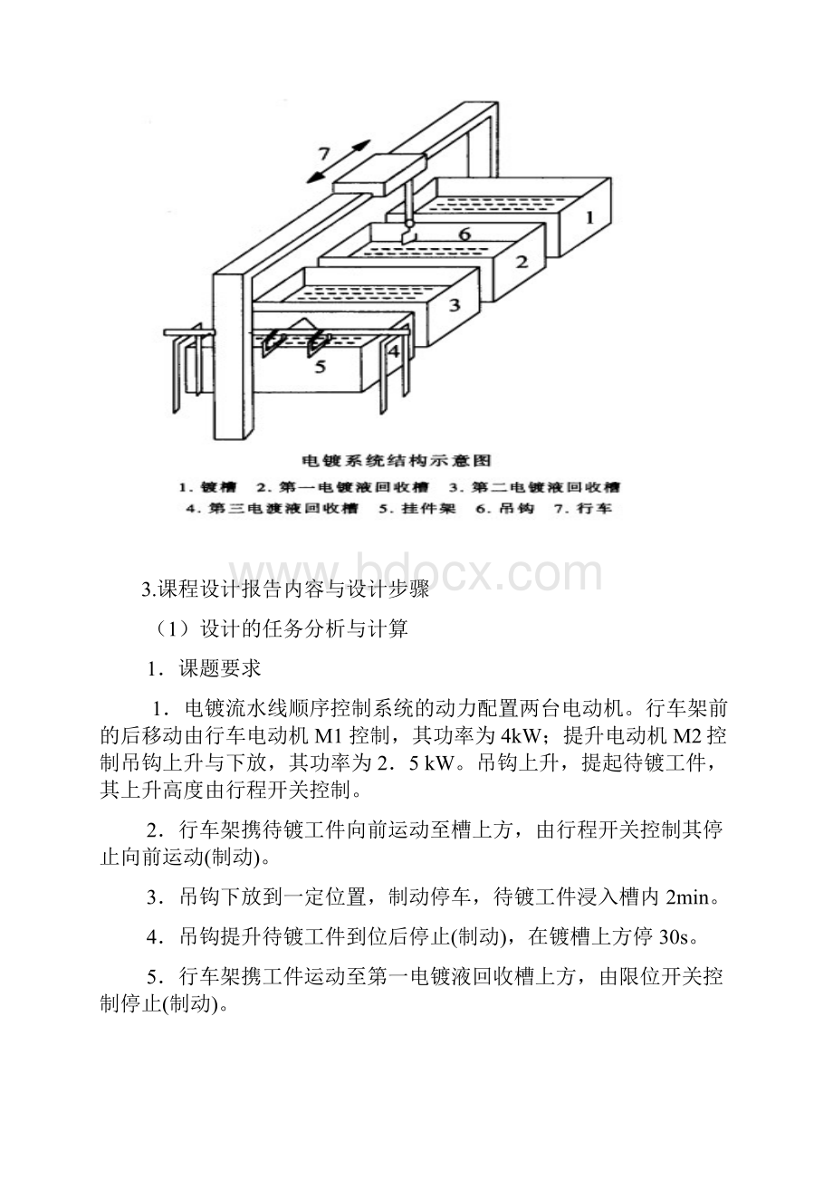 电镀流水线的PLC课程设计doc.docx_第2页