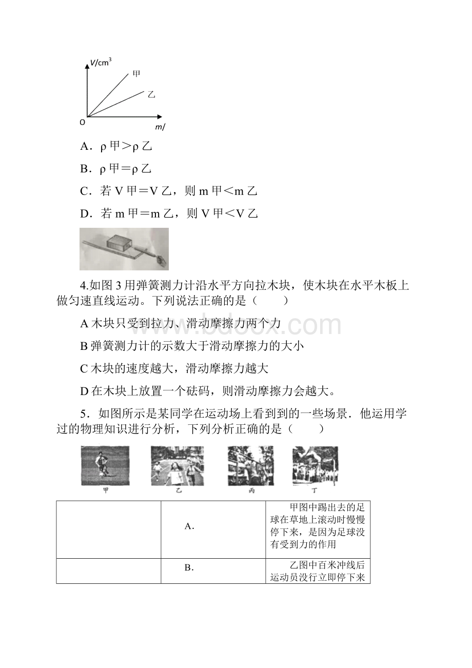 人教版初三模拟考试物理试题.docx_第2页