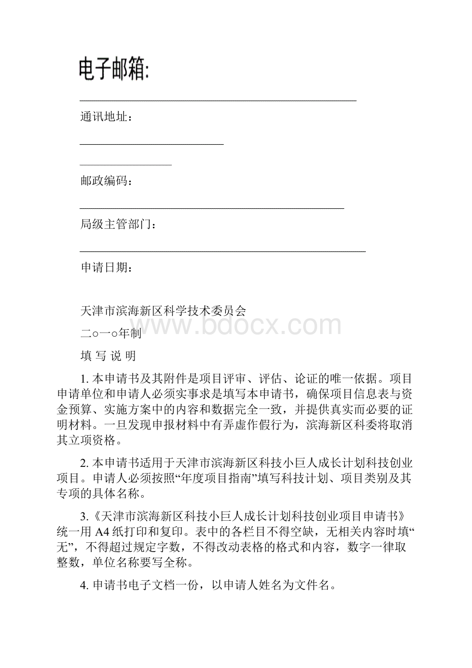 滨海新区科技小巨人项目申报书科技创业项目分析.docx_第2页