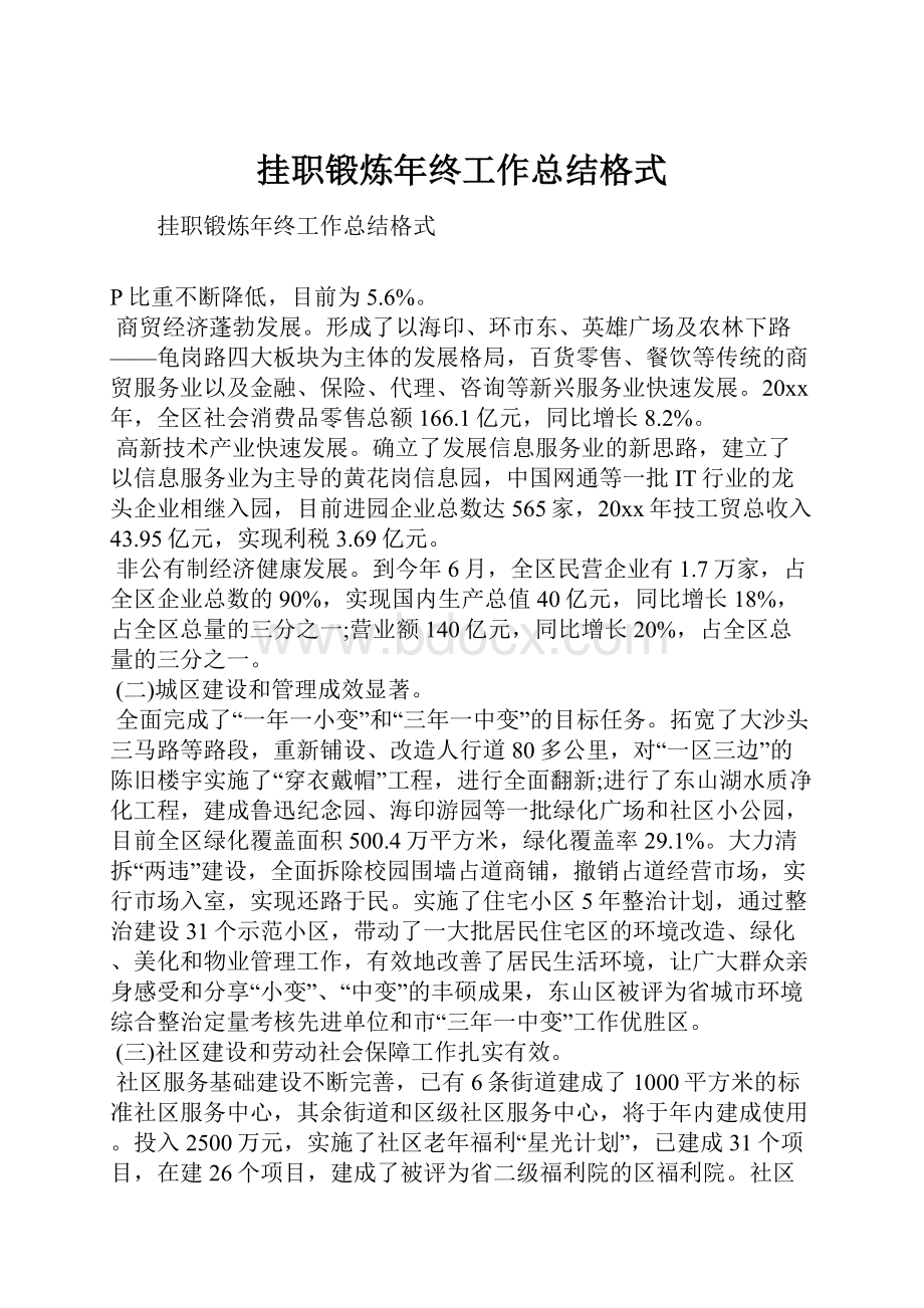 挂职锻炼年终工作总结格式.docx