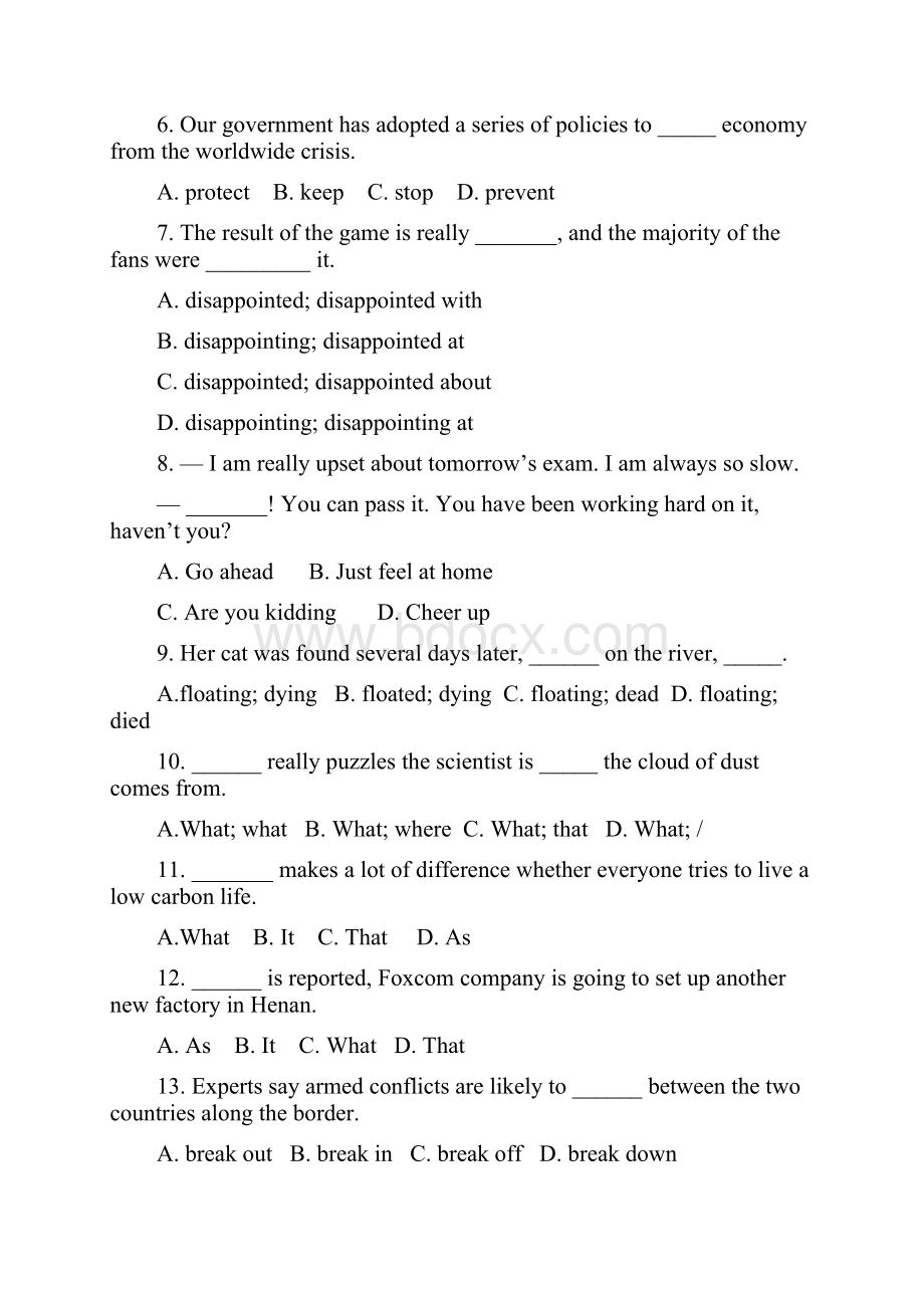 人教版高一英语必修三单元检测题含详细解析版.docx_第3页