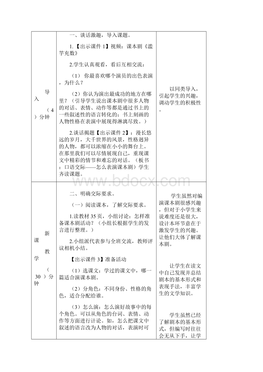 五年级下册语文教案口语交际怎么表演课本剧人教部编版.docx_第2页