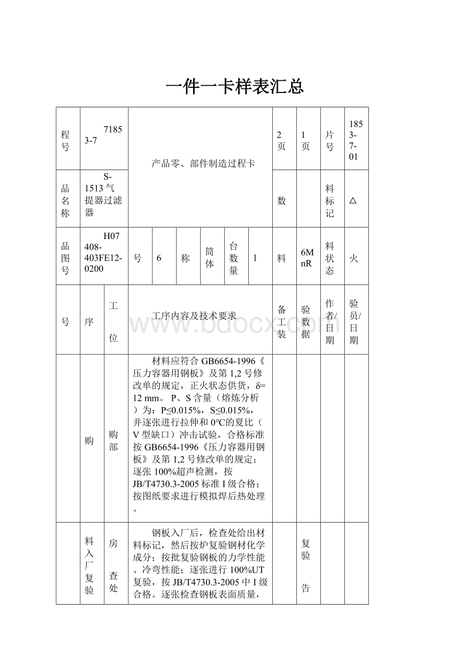 一件一卡样表汇总.docx_第1页