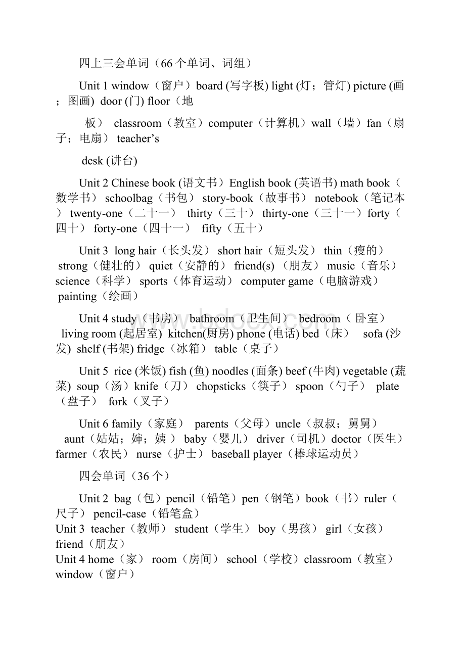 PEP小学英语教材单词句子汇总表.docx_第3页