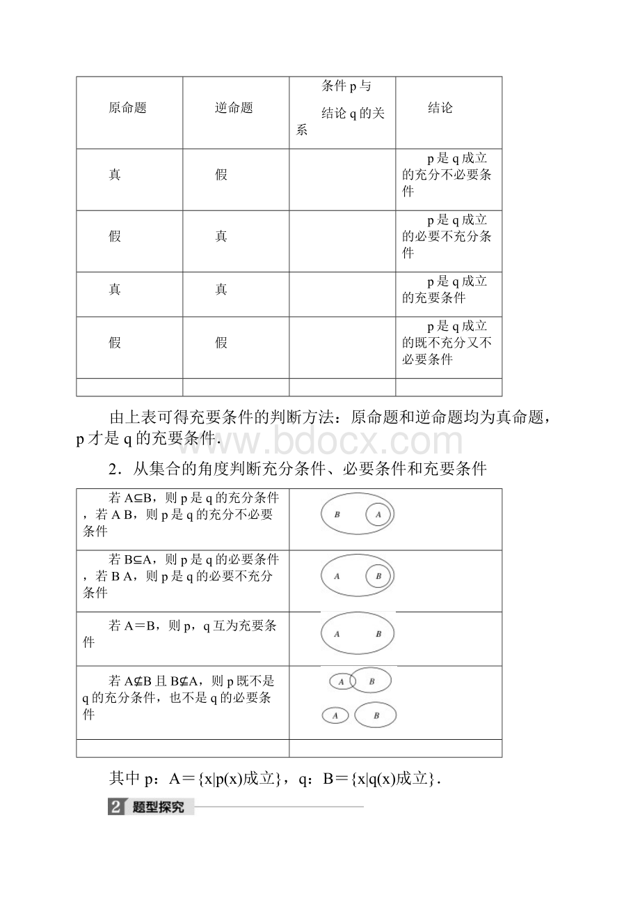 最新北师大版高中数学选修11学案第一章 23 充要条件.docx_第2页