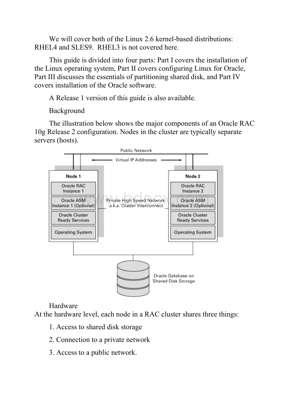 Installing Oracle RAC 10g Release 2 on Linux x86.docx_第2页