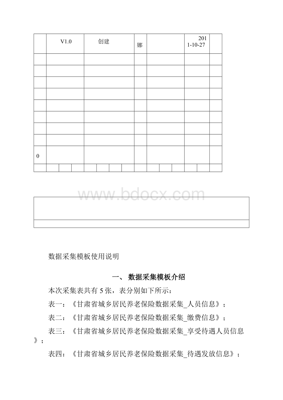 甘肃省城乡居民养老保险管理信息系统数据集表使用说明书v10讲解.docx_第2页