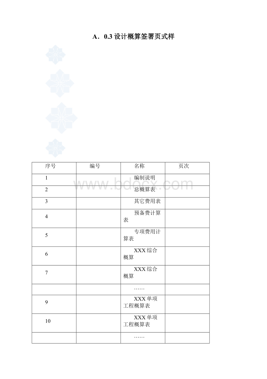 设计概算文件资料格式.docx_第2页