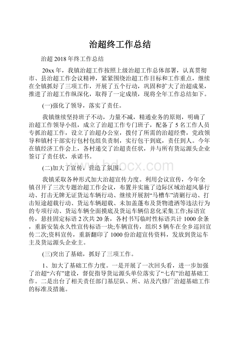 治超终工作总结.docx_第1页