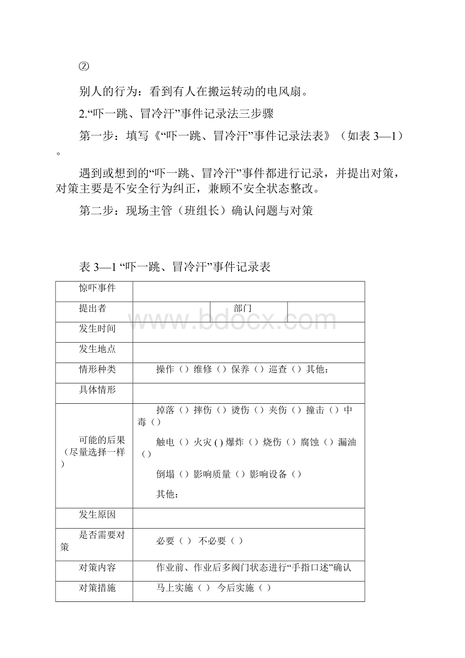 KYT危险预知训练班组活动方案附实施报告范本.docx_第3页