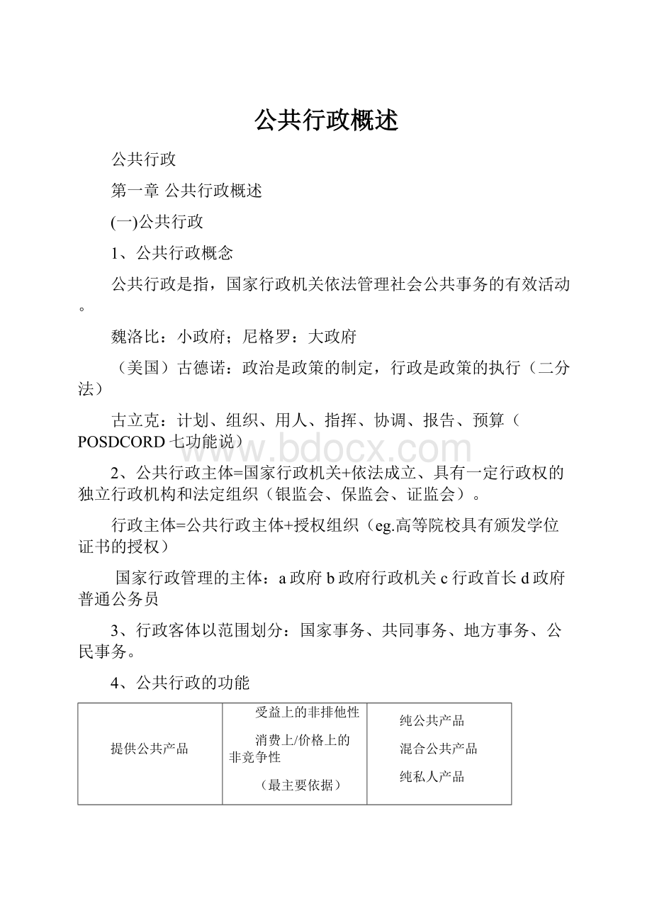 公共行政概述.docx