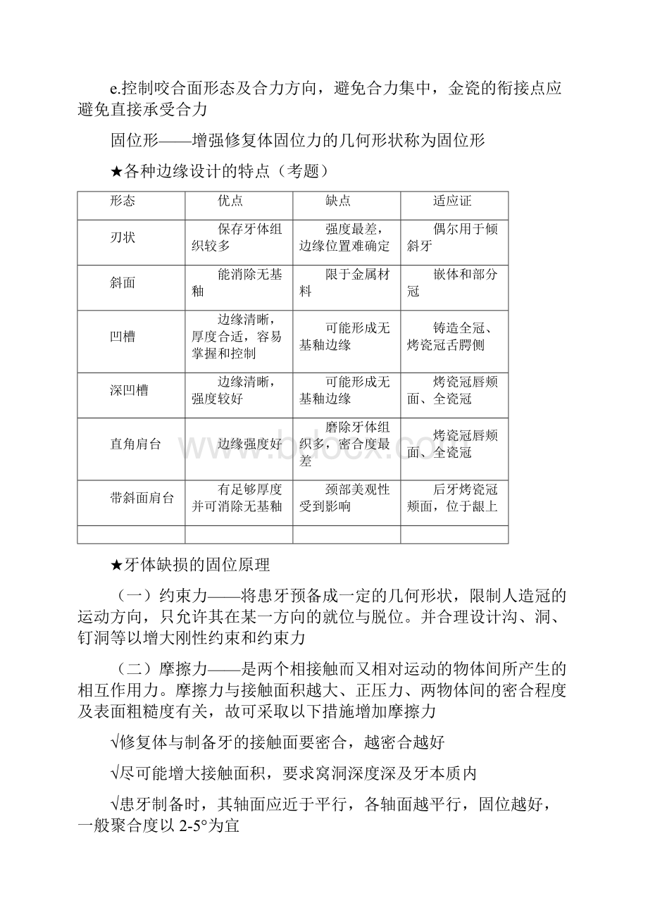 完整word版口腔修复学个人整理.docx_第3页