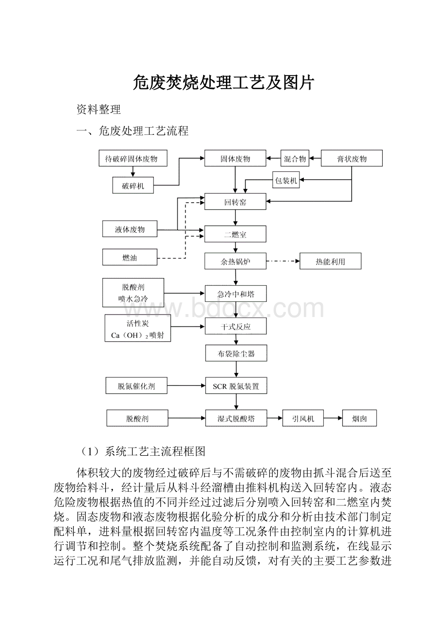 危废焚烧处理工艺及图片.docx_第1页